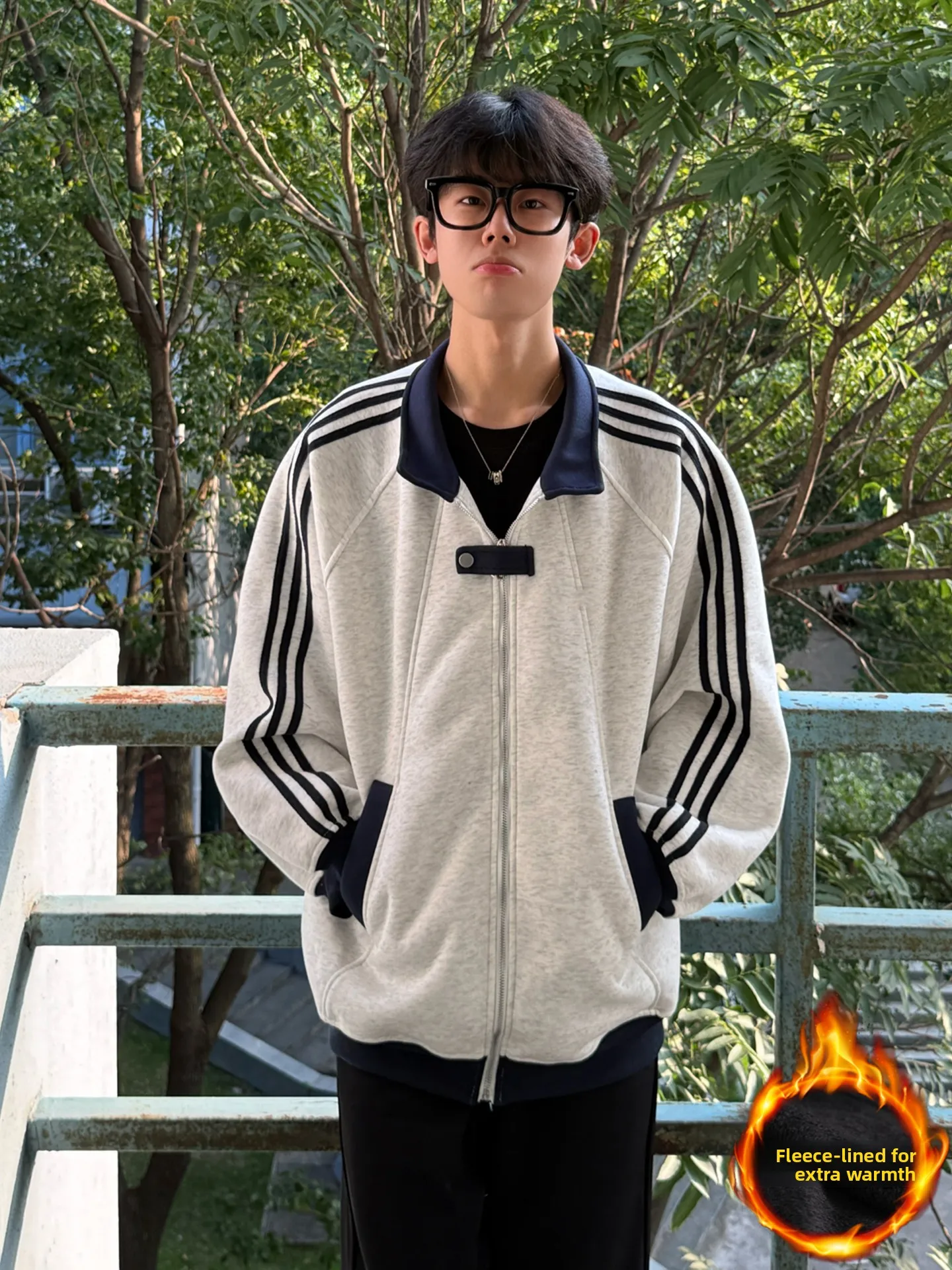 

Мужская бейсбольная куртка на флисовой подкладке с отложным воротником, осенне-зимняя, в университетском стиле, кардиган-свитшот