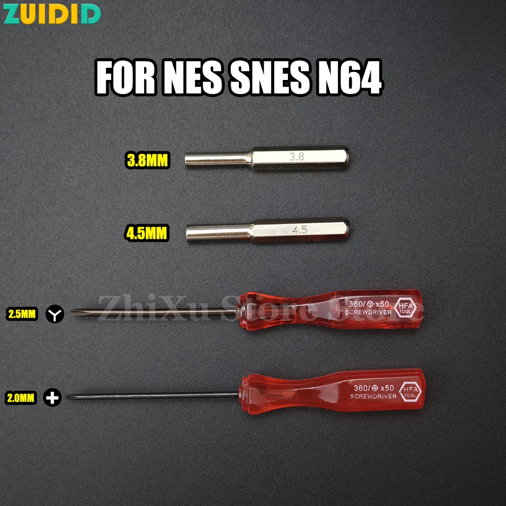 ZUIDID 3.8mm/4.5mm Safety Screwdriver Bit Y Screwdriver Suitable For NES SNES N64 For GameBoy Screwdriver Tool