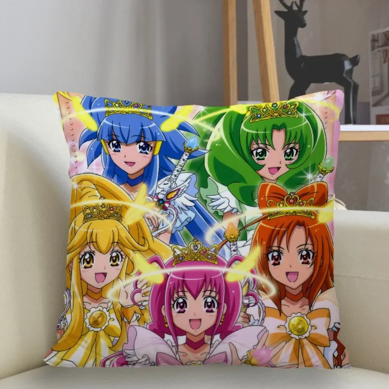 Musife New Custom Smile Precure! Pillowcase Sofa Decorative Cushion Cover Pillowcase Home Decor Drop Shipping Wholesale