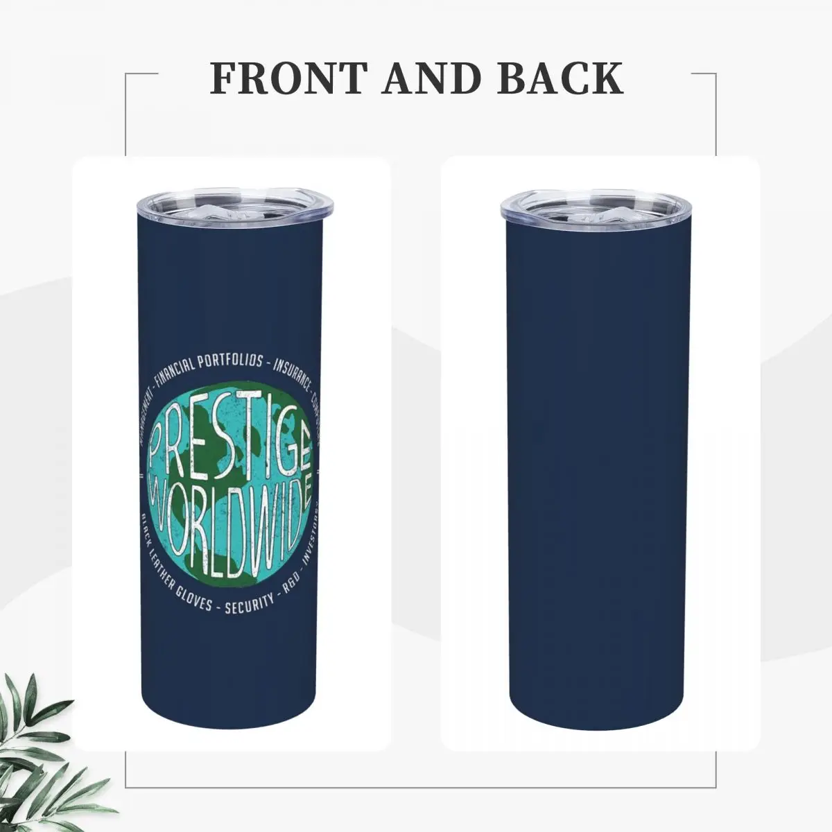 Prestige Worldwide Vintage Log Stainless Steel Tumbler Vacuum Insulated Mugs Thermal Cold Cup Straws With Lid 20oz