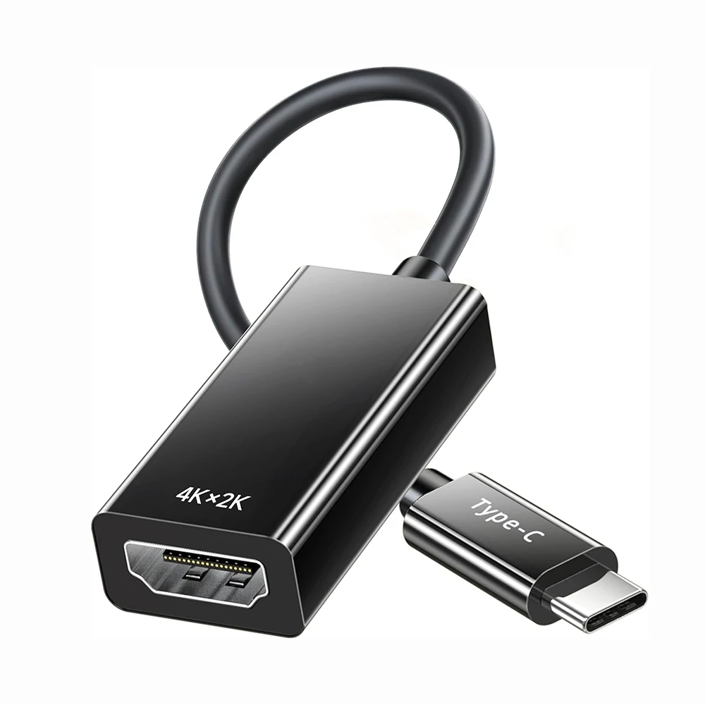 USB C (Thunderbolt4/3 Compatible) To 4K HDMI-compatible Adapter for Macbook Pro, Samsung Galaxy S23, XPS (DP Alt Mode Required)