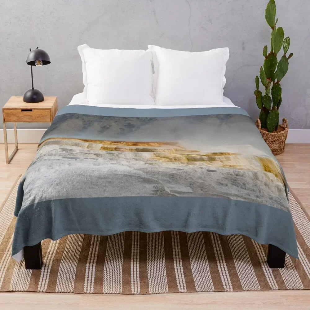Thermal Terraces of Color Throw Blanket Lightweight Warm Blanket for Indoor Outdoor Use
