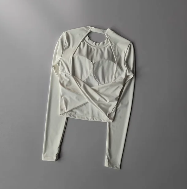 Sexy korte rugloze vaste borstpad sport T-shirt vest dames nauwsluitende sneldrogende afslankende yogapak topkleding