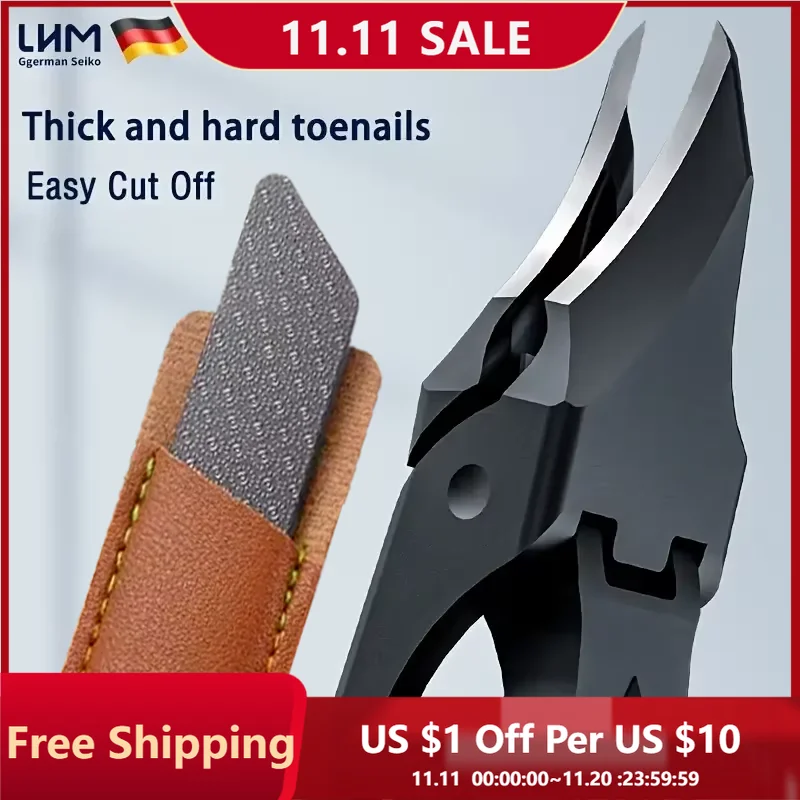 

Удлиненные кусачки для ногтей с клювом, толстые ножницы для ногтей, ножницы для ногтей, скользящий переключатель из нержавеющей стали, наноотшелушивающая пилочка