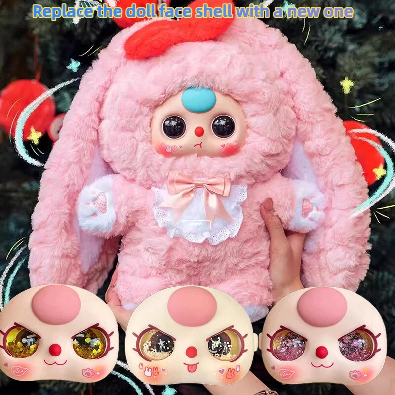 

Baby Three 400% Replacement Face Eyes Set Diy Change Gorgeous Flowing Sand Eyes Decor Vinyl Doll Face Shell Exquisite Accessorie