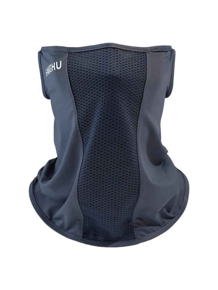 AliExpress NONE Summer Breathable Ice Silk Hanging Ear Cycling Mask Anti-UV Sunscreen Face Scarf Neck Cover Outdoor Hiking Balaclava QXMZ04