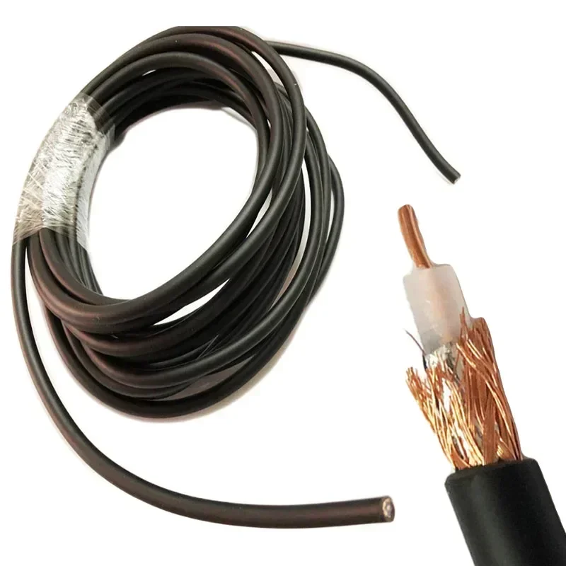 50m 5/10/20/30m 50-3 RF coaxial cable RG-58 RG58 cable Wires 50ohm communication radio frequency coaxial cable