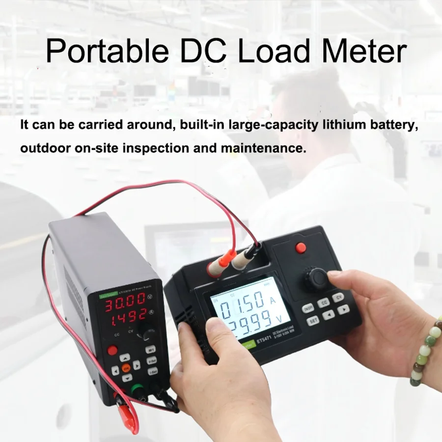 

Portable DC electronic load ET5470 small handheld power testing instrument 80W/150W battery