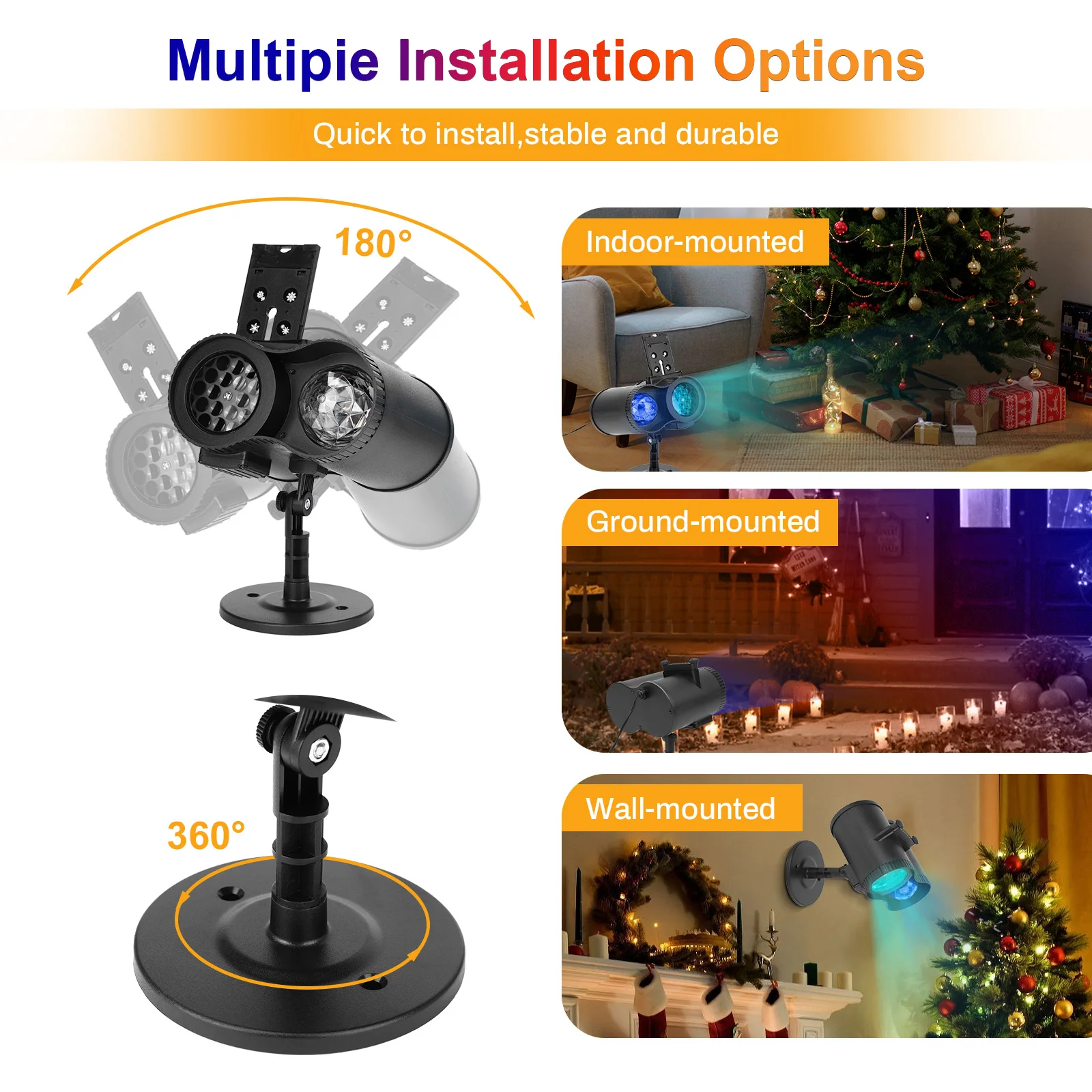 Proyector de luces LED con control remoto para Navidad y Halloween, luces de proyección con 12 patrones de ola de mar 3D, decoración de fiesta, foco de escenario impermeable