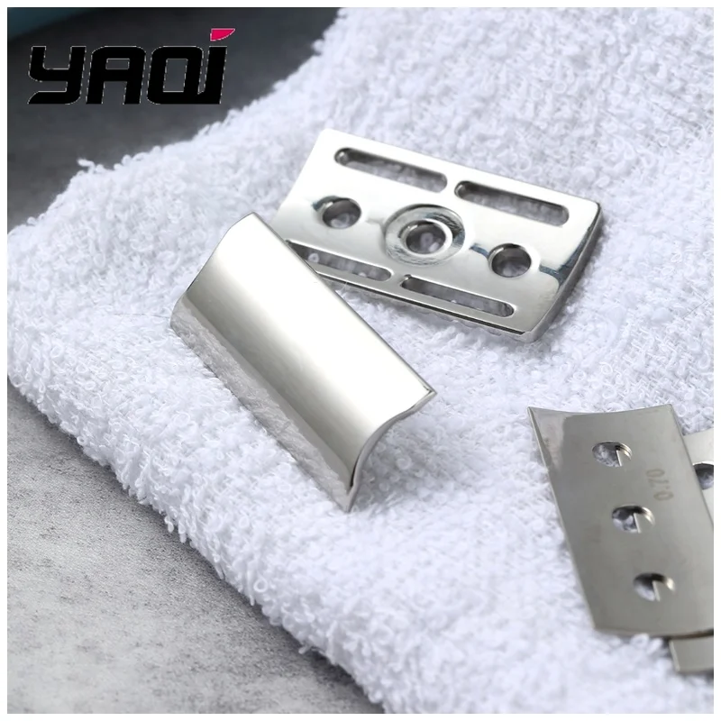 YAQI Trifecta 316 Stainless Steel Adjustable Polished Safety Razor Head Different Blade Gaps Men Shaving Products Mens Gift