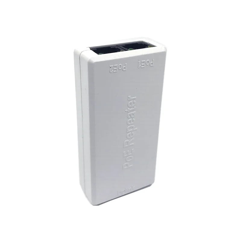 Gigabit 2 Port POE Extender, IEEE 802.3af/at PoE+ Standard, 10/100/1000Mbps, POE Repeater 100 meters(328 ft), Extender