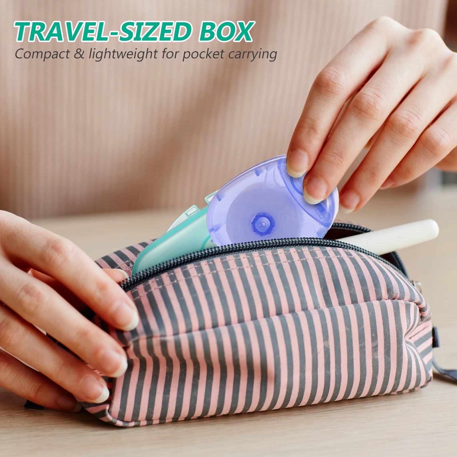 

6Pcs Portable Dental Floss Picks High Strength Floss for Teeth Cleaning Travel Supplies Oral Health Tool Box Set