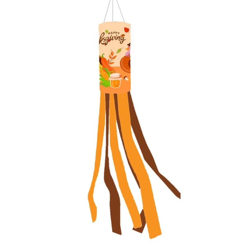 Thanksgiving Season 28inch Windsock Patios and Garden Hangings Ornament