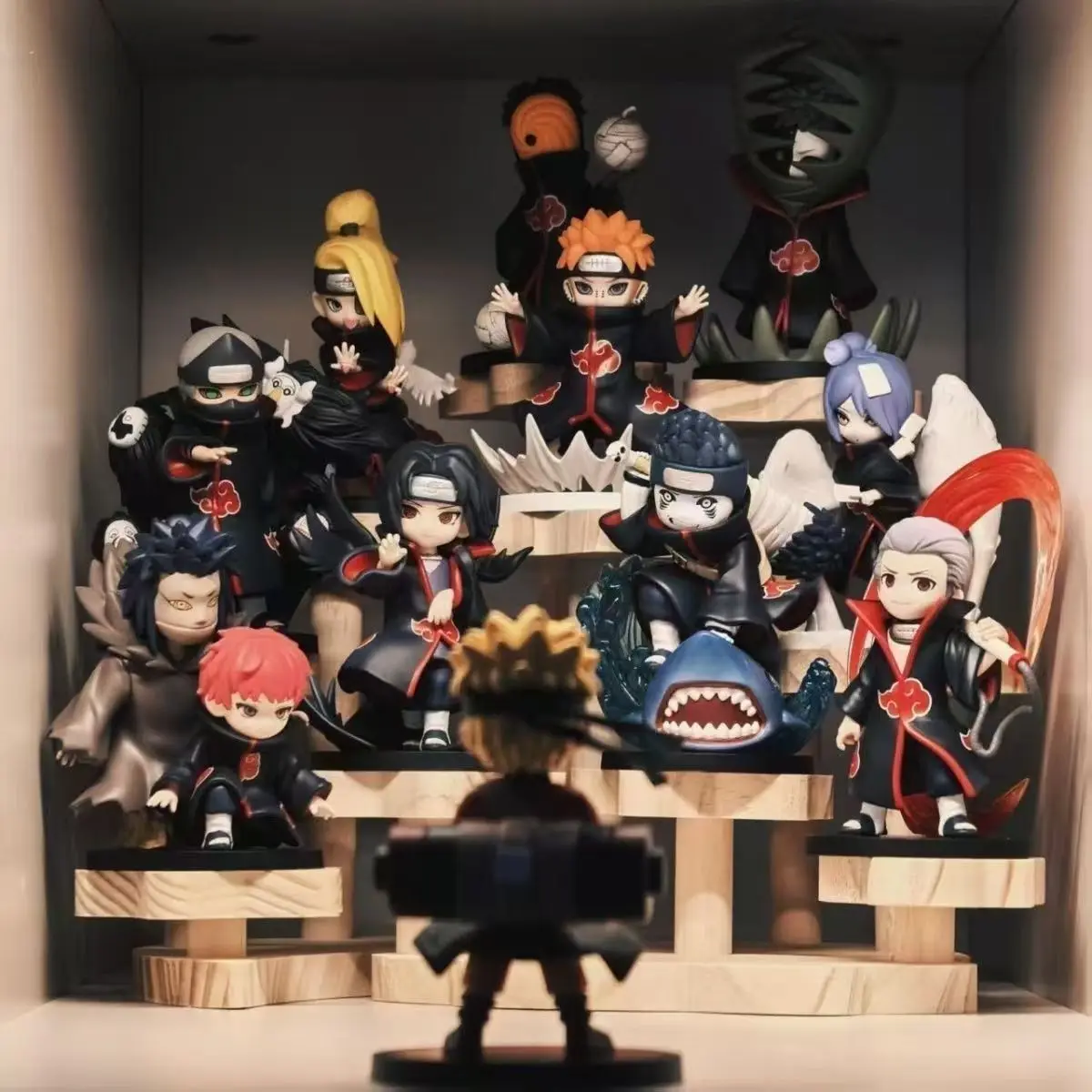 12 Stück Blindboxen mit Naruto Qibaodeng, Kampf mit Xiao, Stinktierfigur, schrillen Dekorationen, mysteriösen Geschenkboxen. – Detail 2