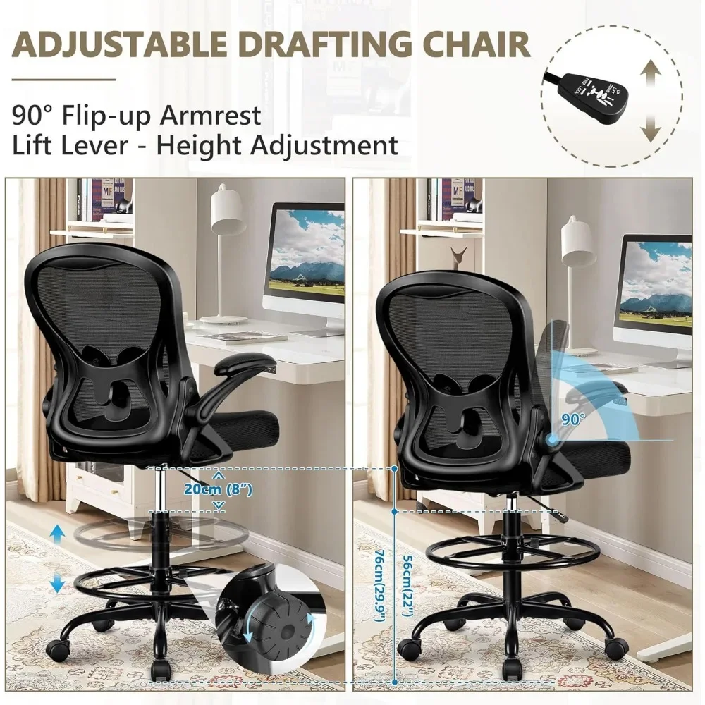 XMSJ silla de oficina alta, sillón ergonómico de pie para escritorio, ordenador, oficina, sofás para juegos, especial