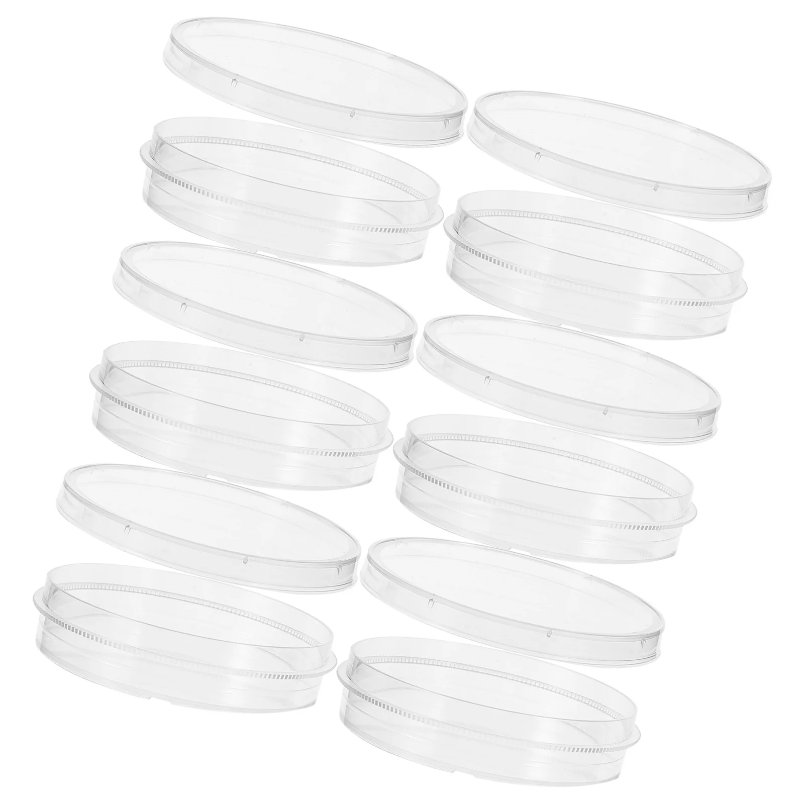 

10pcs 60Mm Cell Culture Dish Plastic Petri Dishes Clear For Lab Biology Microbiology Tissue Studies School Science Project