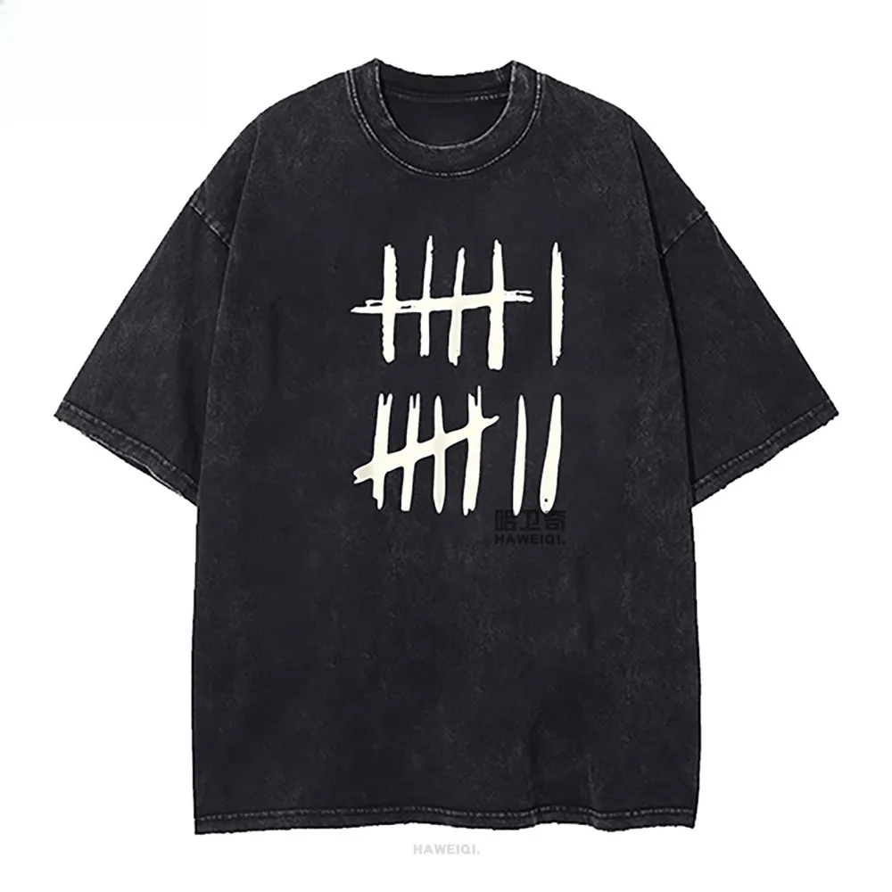 

Новинка 2026, винтажная мужская повседневная универсальная футболка из стираного хлопка в стиле ретро, мягкая и удобная, с принтом нескольких стилей