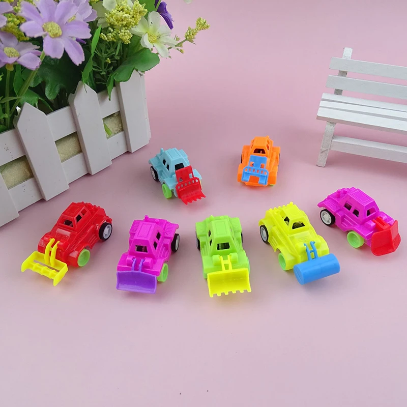 5 Stuks Mini-Engineering Auto 'S Effen Kleur Pullback Auto 'S Grappige Jongen Speelgoed Kinderen Puzzel Speelgoed Kids Leuke Vakantie Feest Verjaardagscadeau