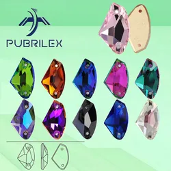 PUBRILEX Wholesale Glass K9 Strass Edges with Chamfers 3256 Rhinestones Galactic Sew on Stone for Garment Bag Clothing