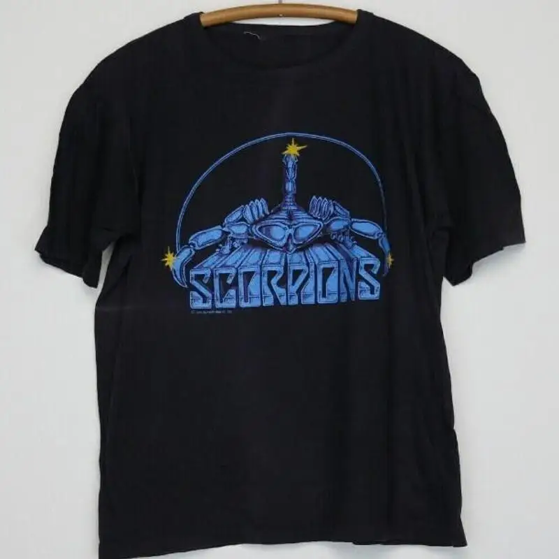 

Футболка Scorpions Lovedrive 1979, винтажная черная хлопковая футболка, размер