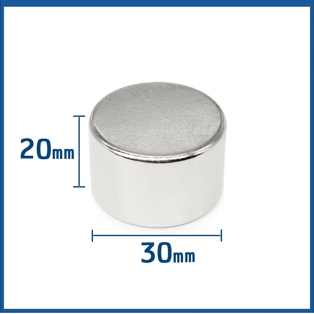 1/2/3PCS 30x20 mm Strong Round Magnets N35 Permanent Neodymium Magnets 30x20mm Circuler Rare Earth Magnet 30*20 mm