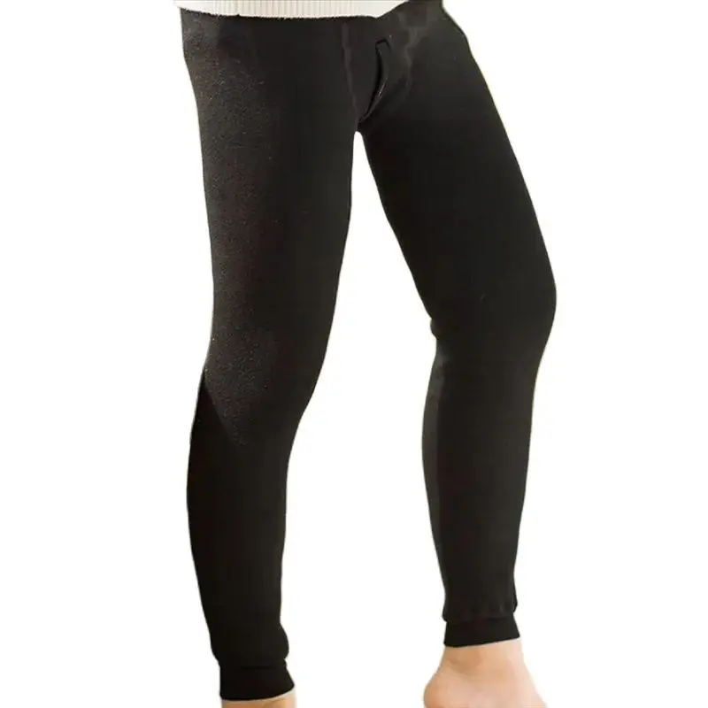 Ropa interior térmica suave y cálida para bebés, pantalones gruesos de otoño e invierno, mallas para niños, pantalones largos de alta elasticidad para niños, ropa para niños