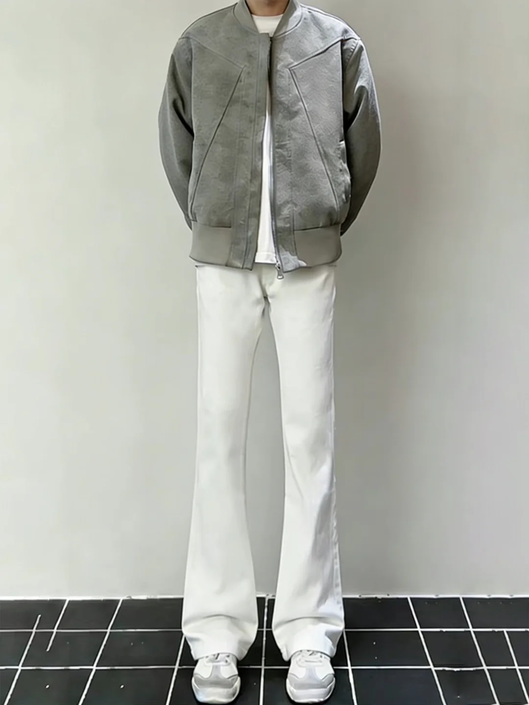 

Мужские белые джинсы Cleanfit: прямые, зауженные, с эффектом стройности, в американском уличном стиле, для зимы, молодежные, модные