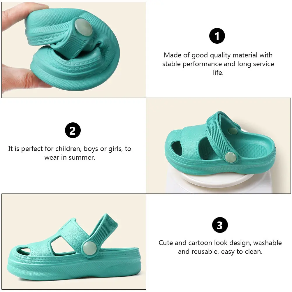 

1Pair Children Soft Sole Sandals Breathable Cartoon Summer Kids Beach Shoes Non Slip Child Summer Sandals Beach Shoes