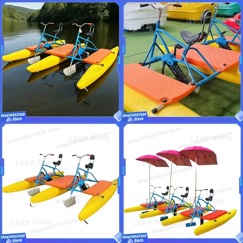 2026 Custom Inflatable Drop Stitch Floating Water Pedal Bike Boat for Outdoor Use CE Certified 200KG Max Capacity