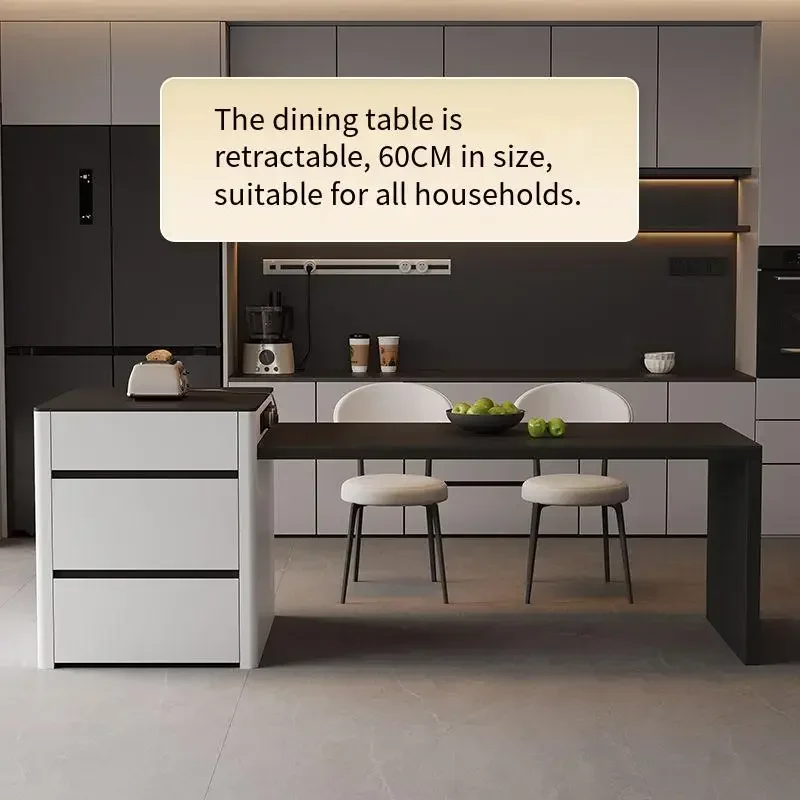 Functional Socket Dining Table Luxury Nordic Organizer Island Restaurant Tables Kitchen Extendable Mesa Comedor Home Furniture