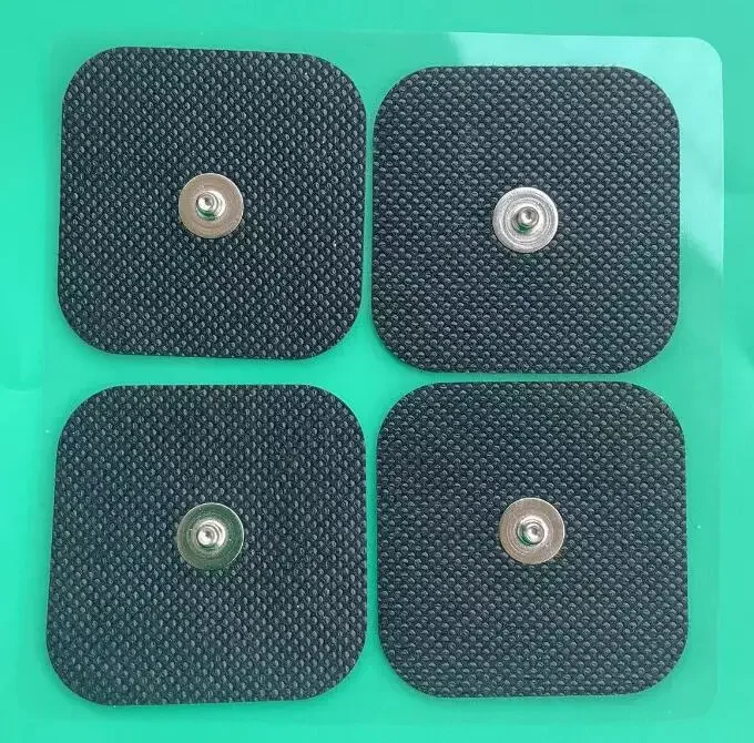 Nuevo Almohadillas con tachuelas más grandes cuadradas de electrodos TENS autoadhesivas para máquinas de Estimulador muscular Compex