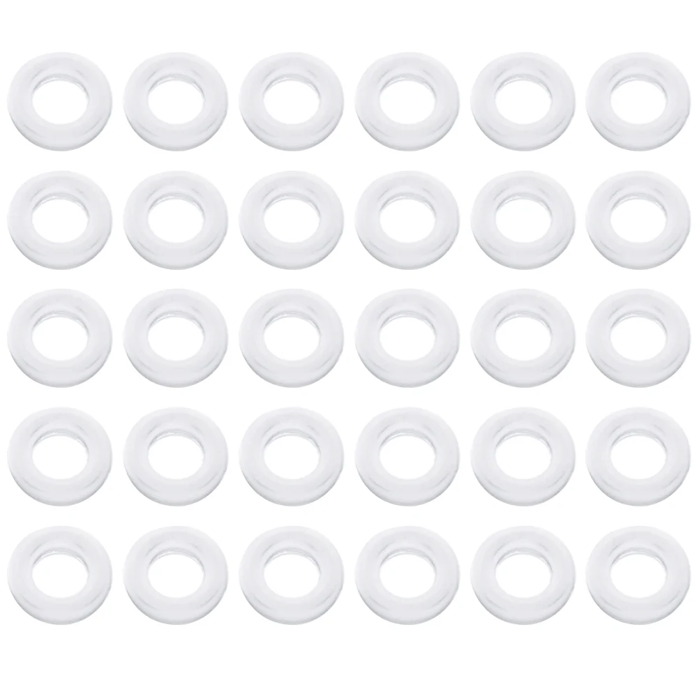 36 PCS Eyeglasses Anti-slip Ring for Round Temple Tips Sleeve Holder Silicone Ear Locks Grips Comfortable Retainer Hooks White