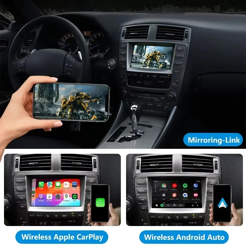 

AutoMMI Auto Electronics Wireless Apple CarPlay Android Auto для Lexus IS LS 250 350 2005-2008 годов, оригинальное обновление экрана CarPlay
