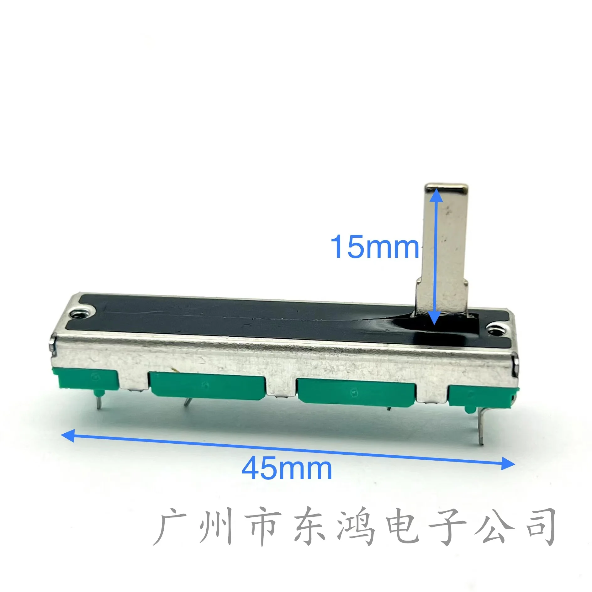 1 PCS 45mm straight slide potentiometer 6-pin B50K (B503) shaft length 15MM with dust