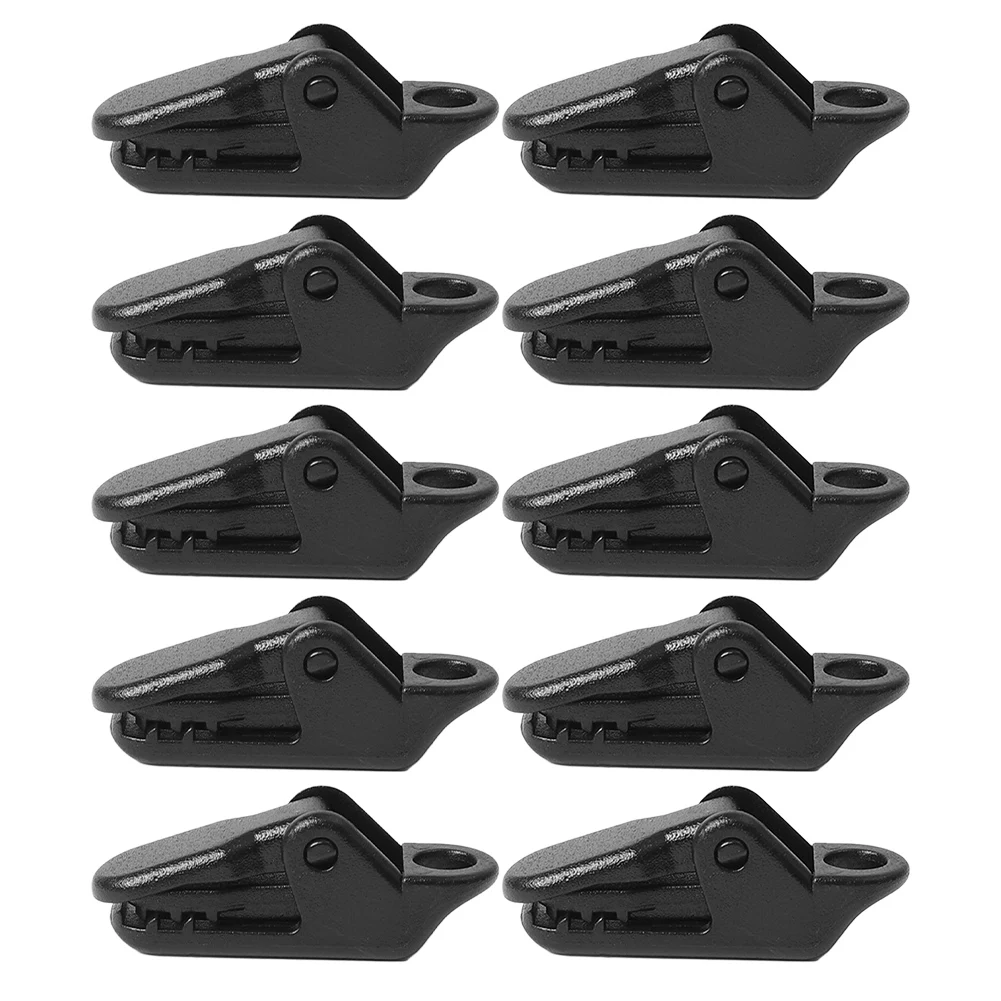 10 Pcs Camping Tarps Canvas Clips Snap Gripper Caravan Jaw Grips Tent Awning Canopy Clamps Heavy Duty Lock Grip Clamps Portable