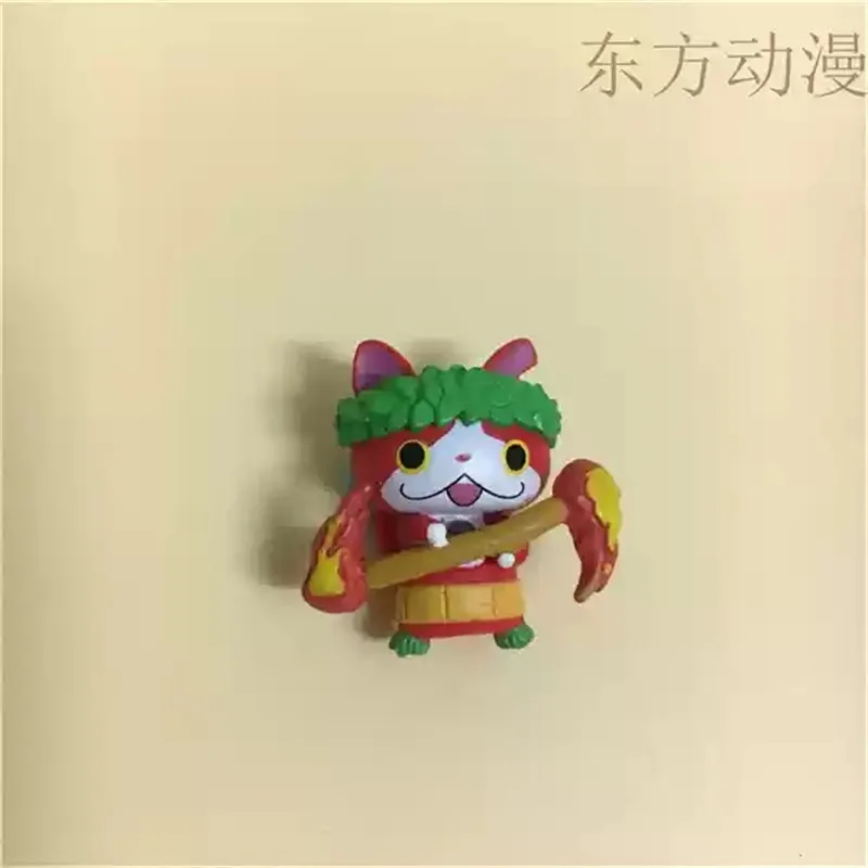 4 قطعة 3 سنتيمتر الكرتون الياباني يوكاي ساعة جيبانيان عمل الشكل دمية بولي كلوريد الفينيل يوكاي ساعة لعبة روبيان #4