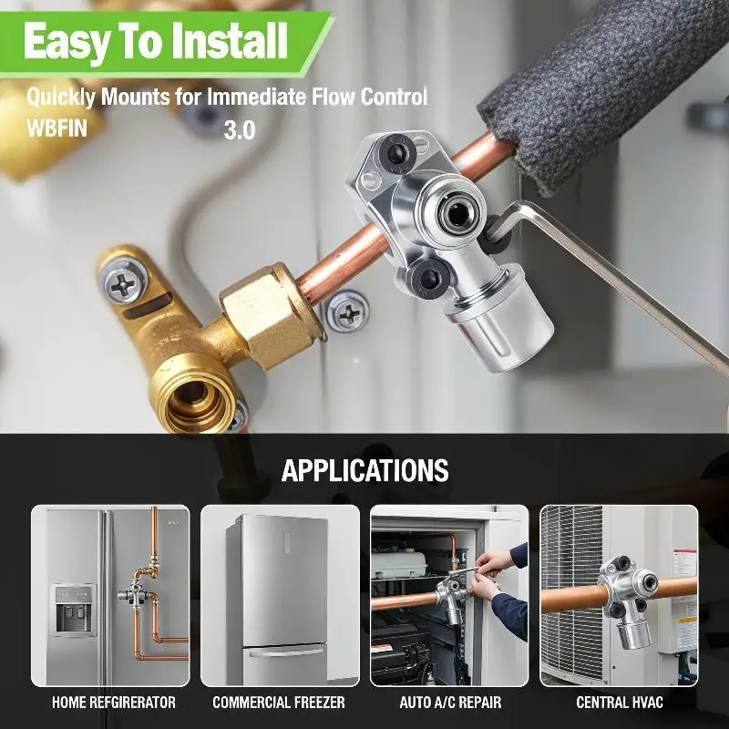 Corrosion Resistant BPV-31 Line Tap Piercing Valve Reliable Puncture Valve for HVAC Refrigerator Repair