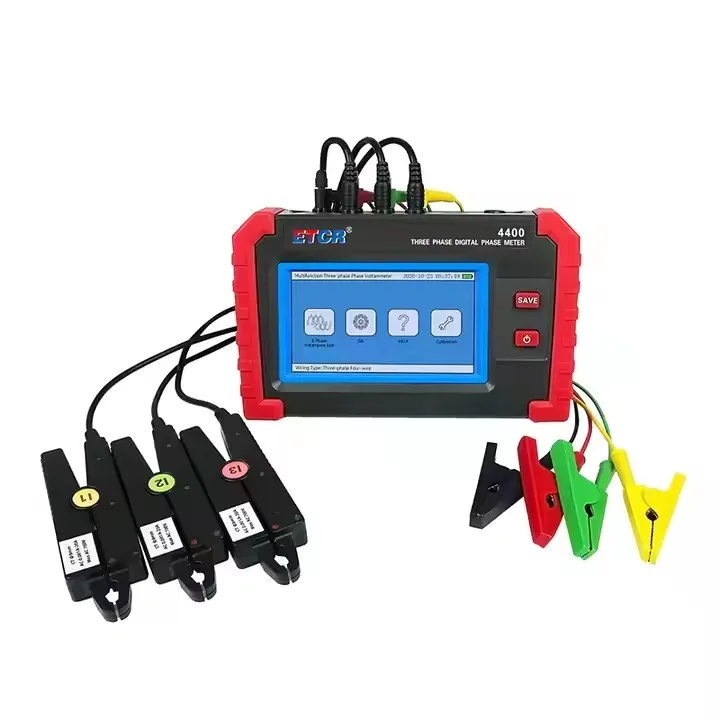 

ETCR4400 Automatic Measurement Possible Colorful Touch Screen 3-Phase Phase Voltammeter
