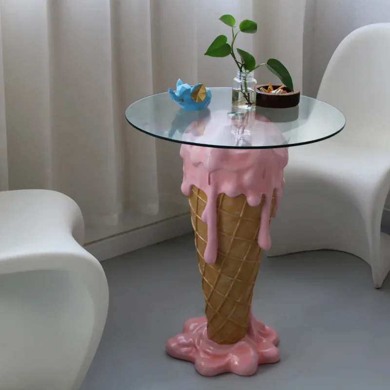 fiberglass giant ice cream sculpture chair  outdoor sculpture dessert props decor doughnut ice cream macaron statue mall