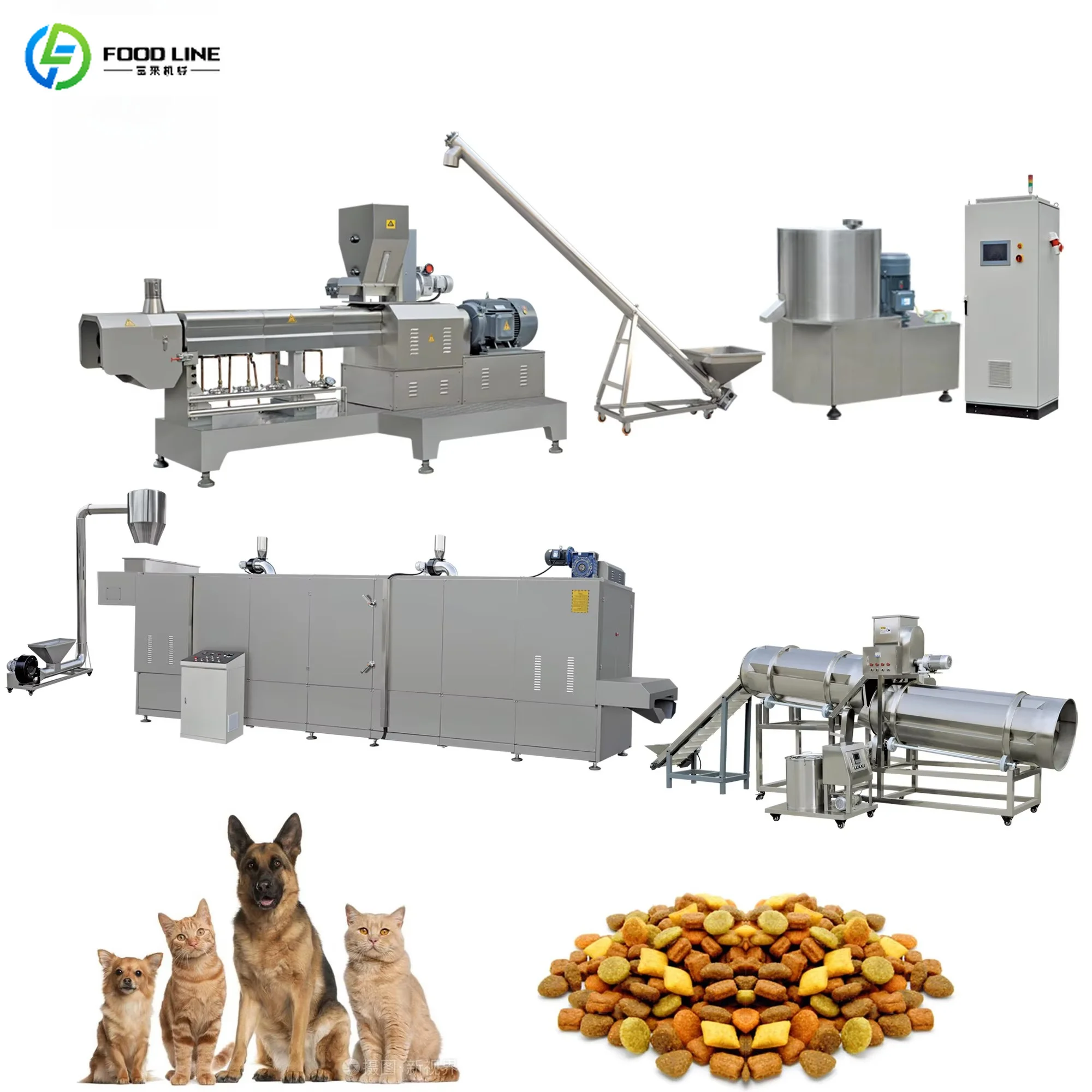 FOODLINE Scenic Spot Outdoor Pet Food Machine Thickened Anti Rust Shell Multi Replaceable Pellet Molds Equipment