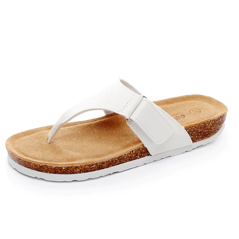 2024 Summer Shoes European Popular Brand Cork Sandals Flip Flops Anti Slip Beach Sandals Slip On Comfoet Cork Slippers