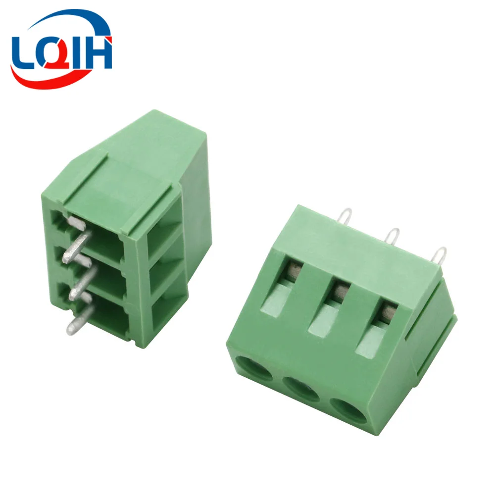 10PCS KF128-2P 3P 2.54 3.5 3.81 5.0 7.5mm Pitch 2 3 Pin Spliceable Plug-in PCB Screw Terminal Block Connector