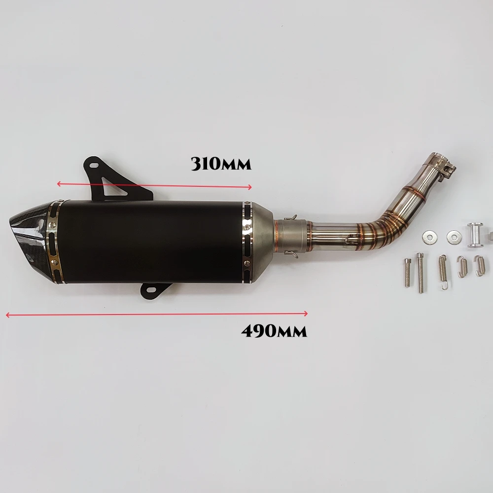 JPM chinese High quality motorcycle spare parts GT300S motorcycle exhaust pipe assembly muffler stainless steel