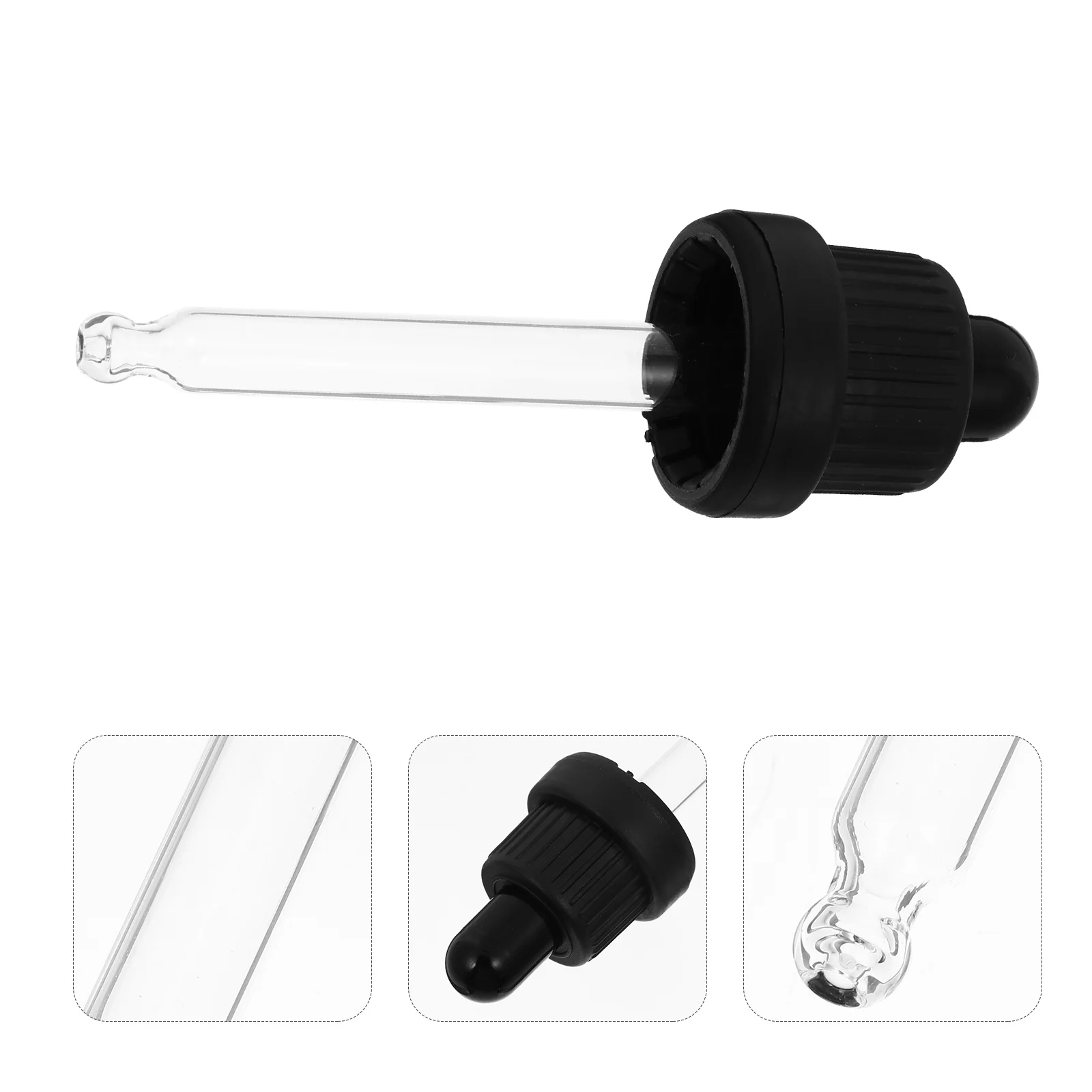

15Pcs Essential Oil Bottle Dropper Caps Glass Eye Droppers Replacement Portable Leakproof for DIY Bottles Oil Liquid Dispenser