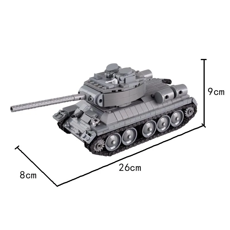 World War II Soviet MT-LB Infantry Fighting Vehicle Russian T34 Tank T64 Armored Vehicle T90 Tracked Car MOC Building Blocks Toy