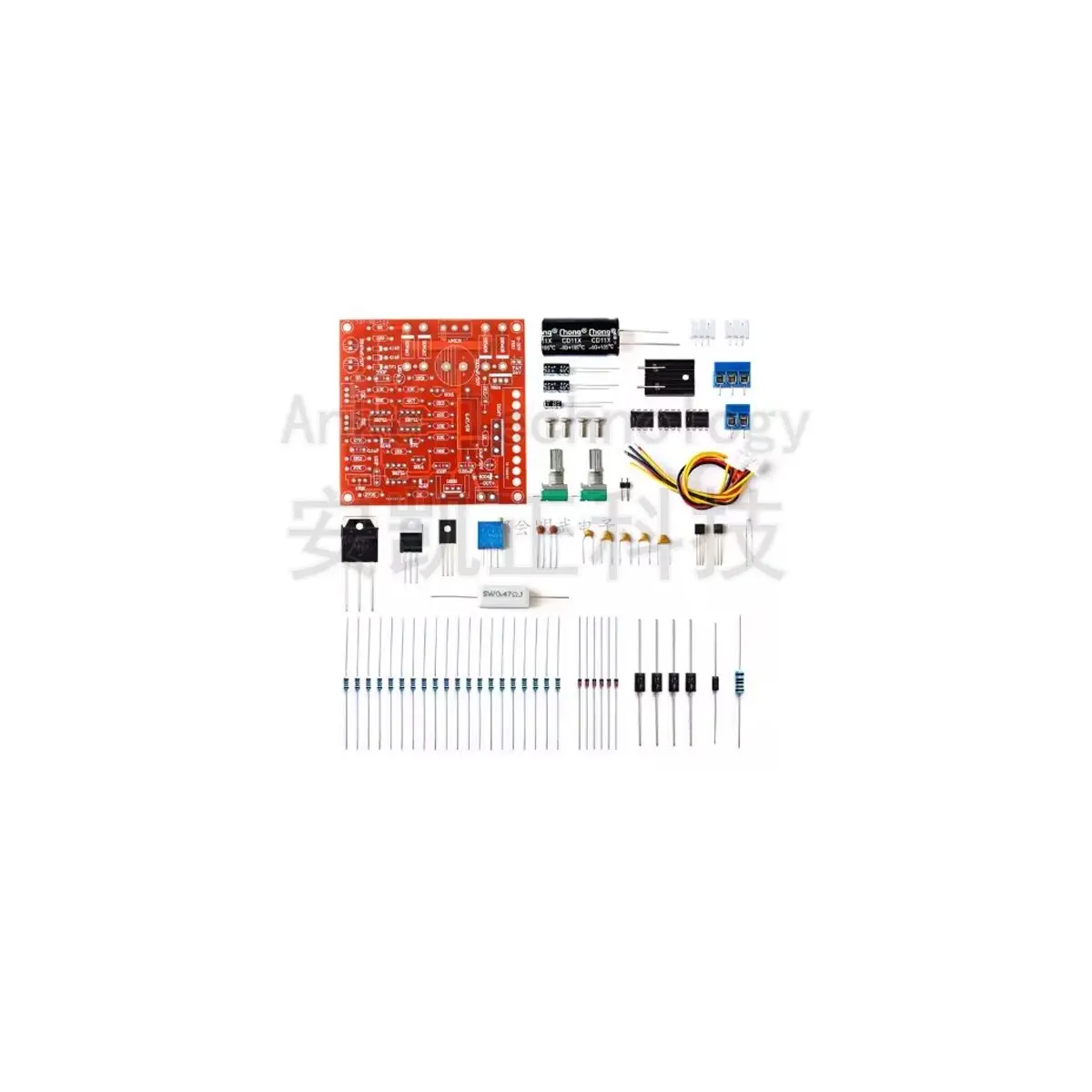 0-30V 2mA-3A Adjustable DC Regulated Power Supply, Laboratory Power Supply, Short-Circuit Current Limiting Protection, DIY Kit
