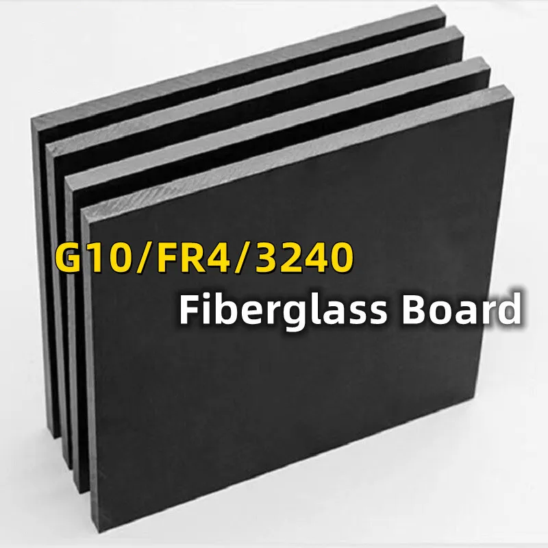 300x300mm Black FR4 G10 Fiberglass Board Processing Custom Anti-static High Temperature Epoxy Resin 0.5 1 1.5 2 3 4 5mm