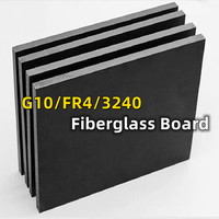 300x300mm Black FR4 G10 Fiberglass Board Processing Custom Anti-static High Temperature Epoxy Resin 0.5 1 1.5 2 3 4 5mm