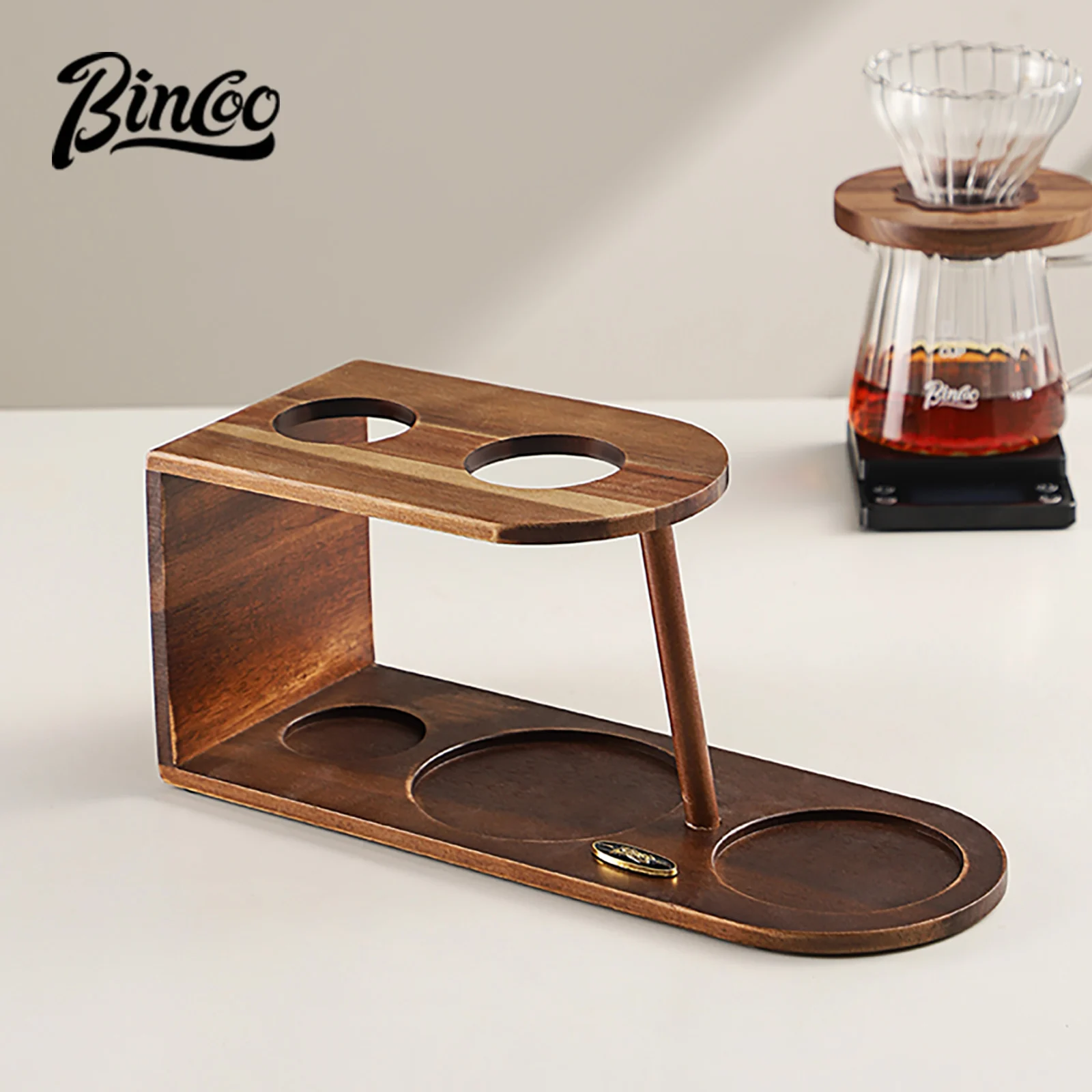 

Bincoo Coffee Bean Hand Grinder Storage Rack, Portable Home Storage, Filter Cup, Special Bracket Hand brewed Coffee Accessories