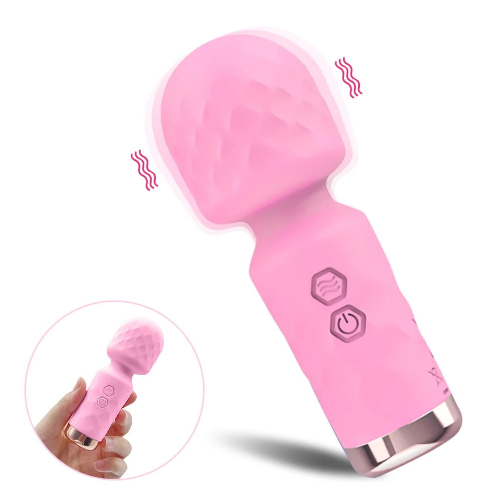 10 Modes Strong Motor Vibrators Mini AV Wand Small Portable Sticks G-spot Clitoral Stimulator Female Masturbator Adult Sex Toys